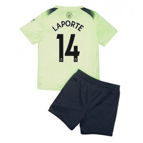 Baby Fußballbekleidung Manchester City Aymeric Laporte #14 3rd Trikot 2022-23 Kurzarm (+ kurze hosen)